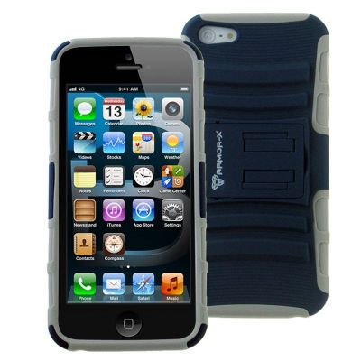 Купить Armor-X - кейс для телефона Outdoor Case für Apple iPhone 5, navy/grau