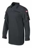 Leo Köhler - военно-полевая рубашка Combatshirt leichte Einsatzfelbluse RIPSTOP, Schwarz (чёрный)