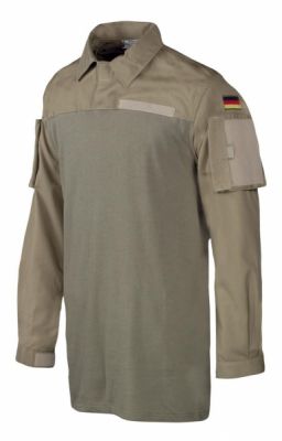 Купить Leo Köhler - военно-полевая рубашка Combatshirt leichte Einsatzfelbluse RIPSTOP, Coyote (койот)
