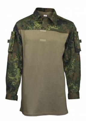 Купить Leo Köhler - военно-полевая рубашка Combatshirt leichte Einsatzfelbluse, FleckTarn (флектарн)